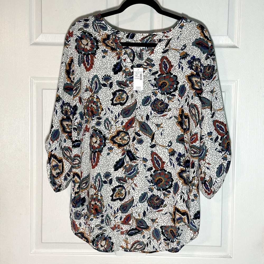 NWT Maurice’s 3/4 sleeve blouse